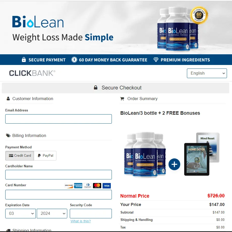 Biolean How to Buy